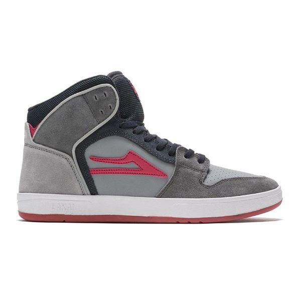 LaKai Telford Grey/Red Skate Shoes Mens | Australia EA7-9501